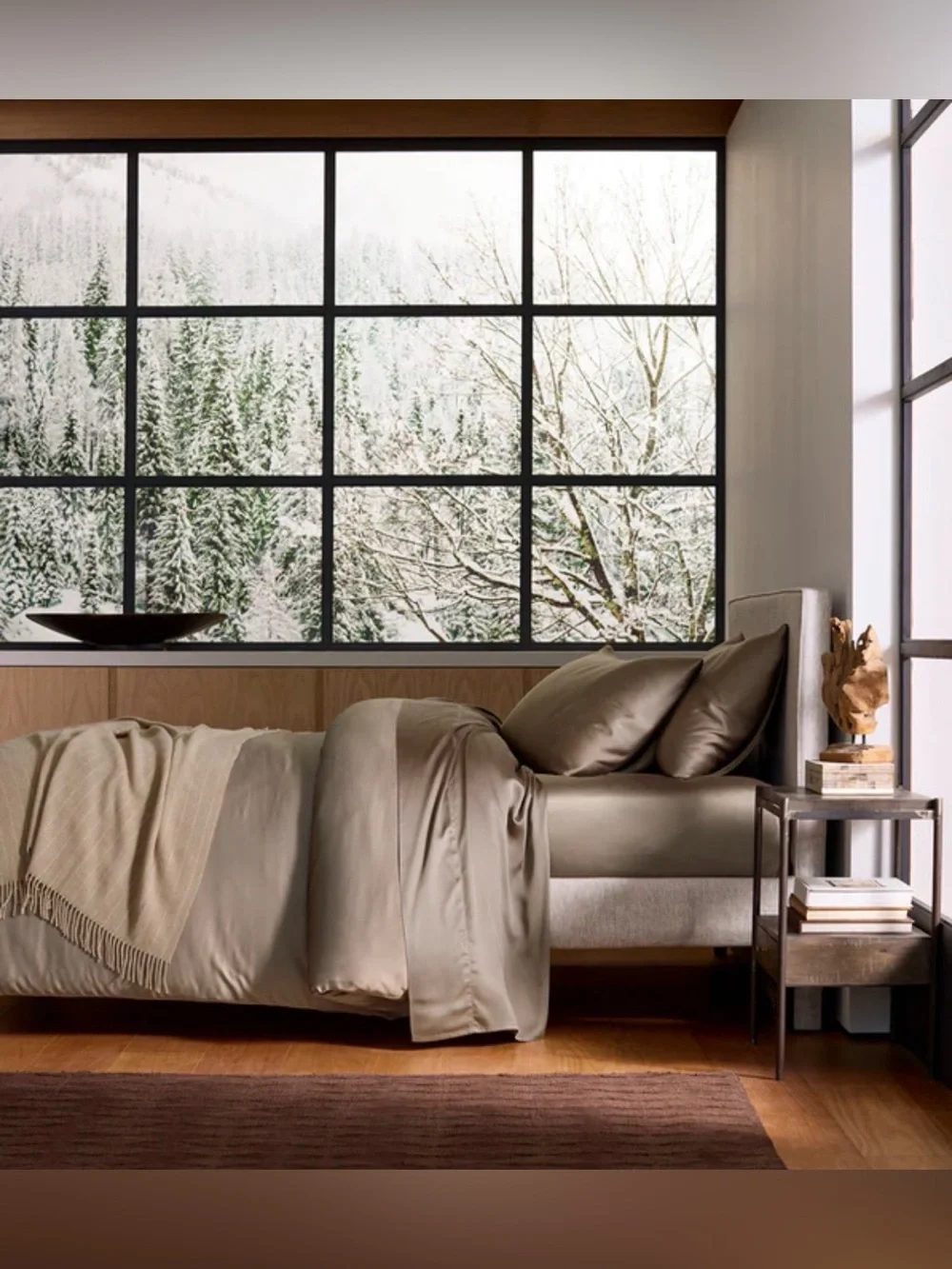 Cozy Earth Bamboo Duvet Cover - Walnut - King/Cal King NWOT